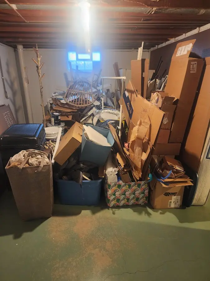 Roll-off dumpster container at job site for Yard Waste Dumpster Rental in Brady